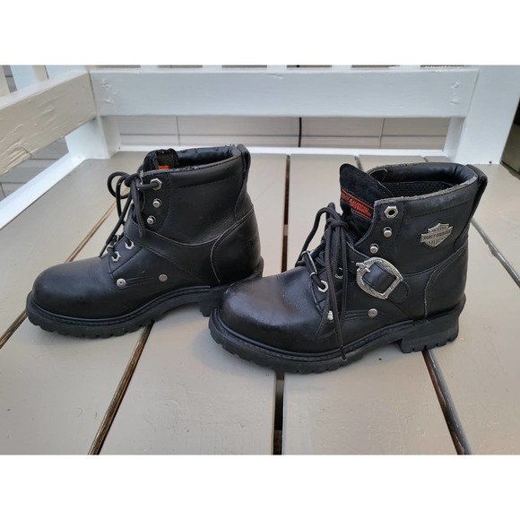 Harley Davidson Leather Motorcycle boots Unisex Men or woman main image 7